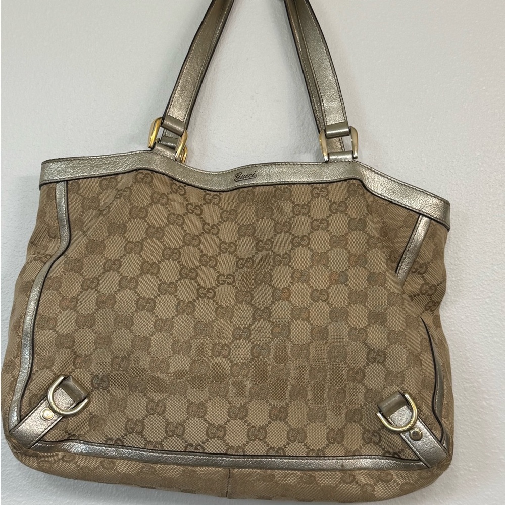 Gucci project GG Canvas Small Abbey Tote w/COA - Picture 5 of 15